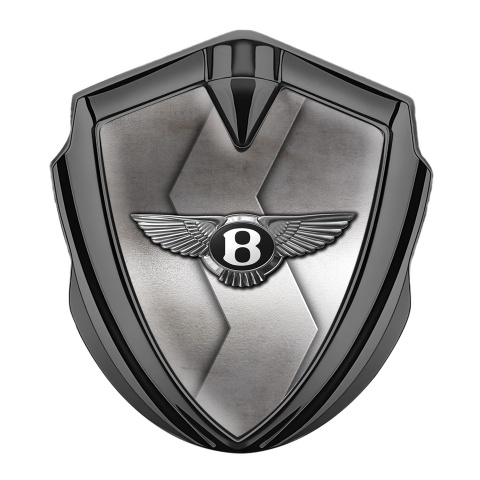 Bentley Self Adhesive Bodyside Emblem Graphite Zig Zag Plate Effect Edition