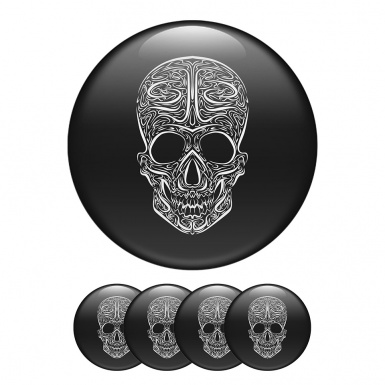 Skull Sticker Wheel Center Hub Cap Unique Effect