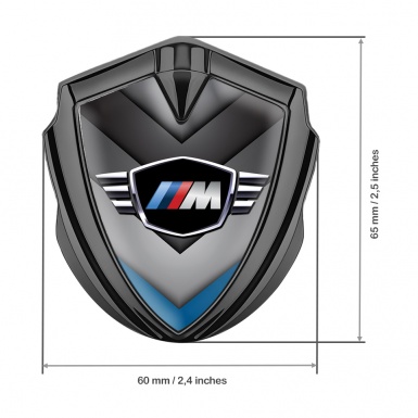 BMW Bodyside Badge Self Adhesive Graphite V Shaped Element