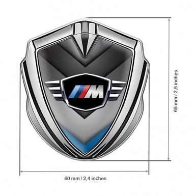 BMW Bodyside Badge Self Adhesive Silver V Shaped Element