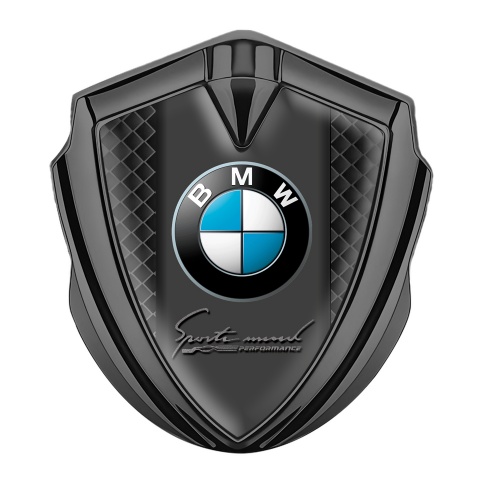 BMW Tuning Emblem Self Adhesive Graphite Classic Logo Design