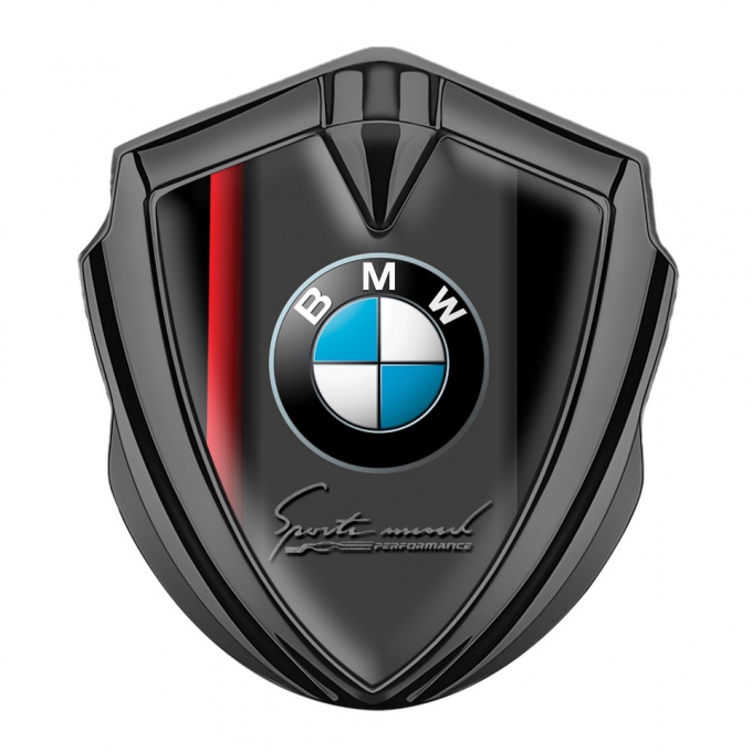 BMW Bodyside Domed Emblem Graphite Red Line Sport Edition