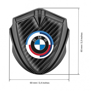 BMW Bodyside Badge Self Adhesive Graphite Dark Carbon Color Logo Design