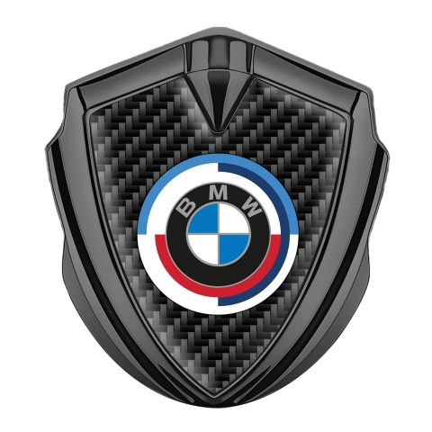 BMW Bodyside Badge Self Adhesive Graphite Dark Carbon Color Logo Design