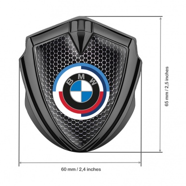 BMW Self Adhesive Bodyside Emblem Graphite Dark Grate Color Logo Edition