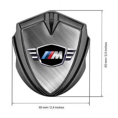 BMW M Power Emblem Aufkleber Autozubehor Graphit Tonfarbe Mit Graphit Basis 