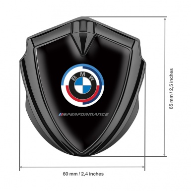 BMW Trunk Emblem Badge Graphite Black Base M Performance Edition