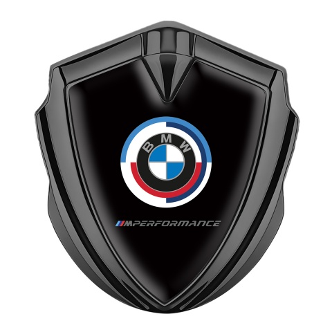 BMW Trunk Emblem Badge Graphite Black Base M Performance Edition