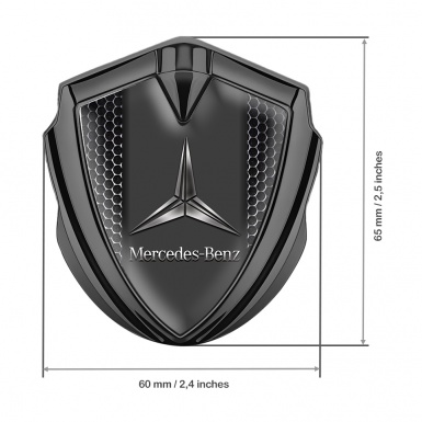 Mercedes Benz Bodyside Badge Self Adhesive Graphite Dark Grate Edition