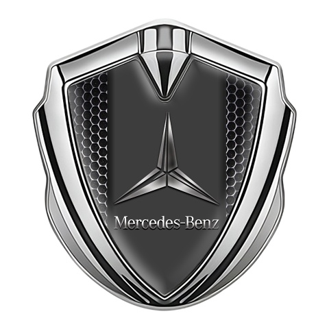 Mercedes Benz Bodyside Badge Self Adhesive Silver Dark Grate Edition