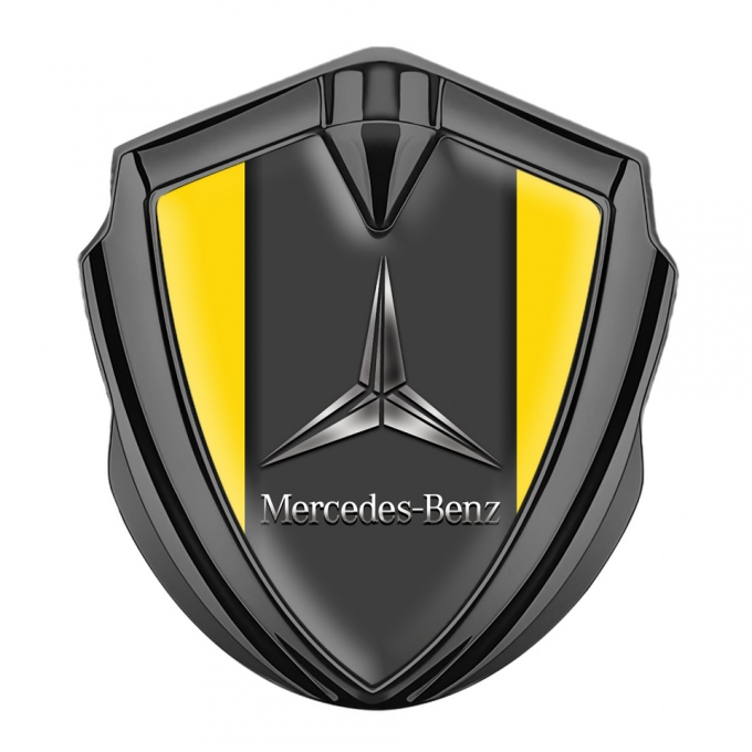 Mercedes Benz Self Adhesive Bodyside Emblem Graphite Yellow Base Design