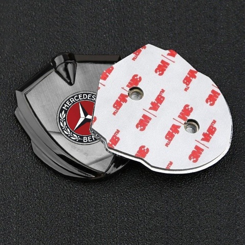 Mercedes Benz Seitenflugel Emblem Aufkleber Graphit Tonfarbe mit Grobe Legierung Basis design