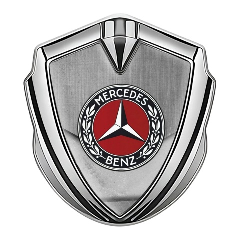 Mercedes Benz Seitenflugel Emblem Aufkleber Silbertonfarbe mit Grobe Legierung Basis design