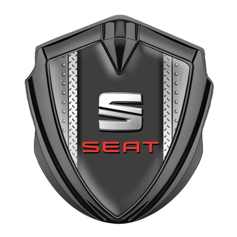 Seat Emblem Auto Zeichen Graphit Tonfarbe Industrielles Blech Basis mit Graphit Panel Logo