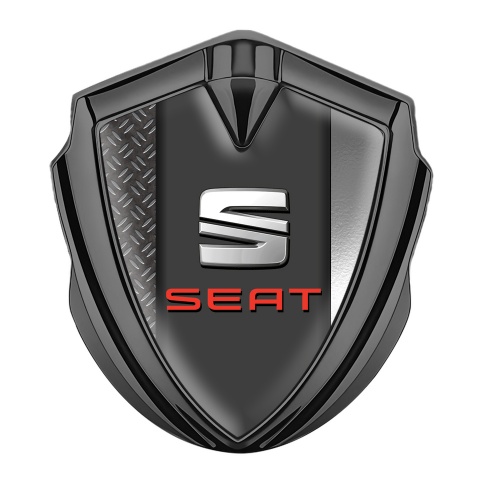 Seat Emblem Logo Schriftzug Aufkleber Graphit Tonfarbe Doppelte Texturbasis Design
