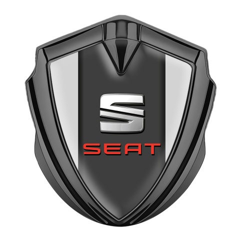 Seat Emblem Aufkleber Autozubehor Graphit Tonfarbe Grau Auflage