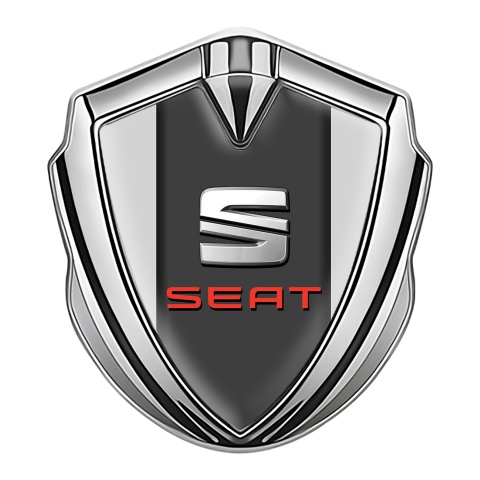 Seat Emblem Aufkleber Autozubehor Silbertonfarbe Grau Auflage