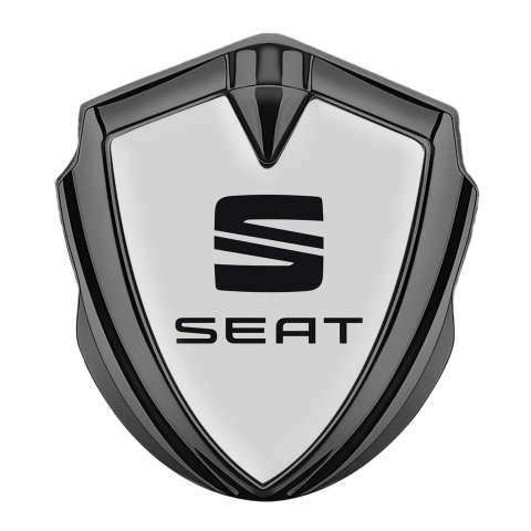 Seat Emblem Auto Zeichen Graphit Tonfarbe Grau Stil