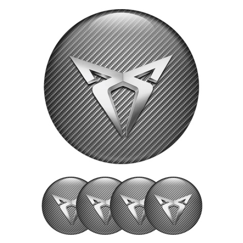 Seat Cupra Emblem for Wheel Center Caps Carbon