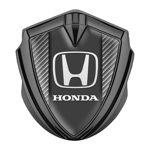 Honda Emblem Auto Zeichen Graphit Tonfarbe mit Leichter Kohlenstoff Hintergrund und Weiss Logo