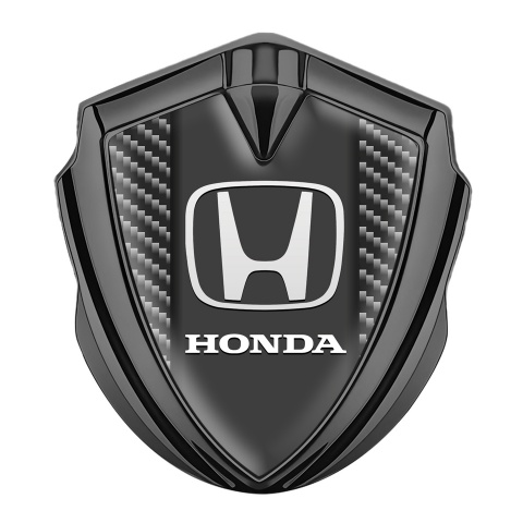 Honda Emblem Logo Schriftzug Aufkleber Graphit Tonfarbe mit Dunkel carbon und Zentraler Graphit Conzola