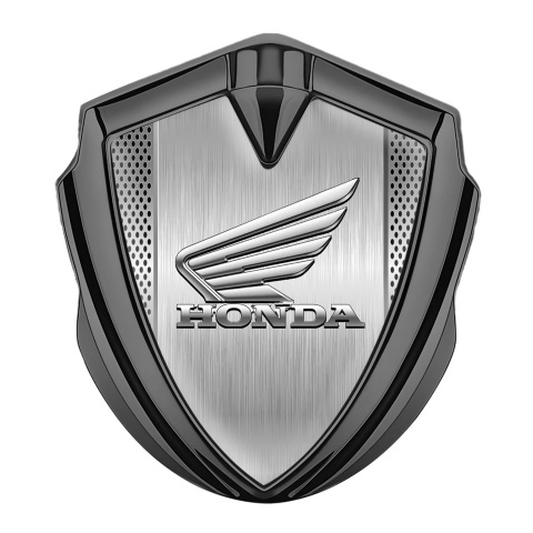 Honda Emblem Auto Zeichen Graphit Tonfarbe Mesh mit Stahlplatte Design