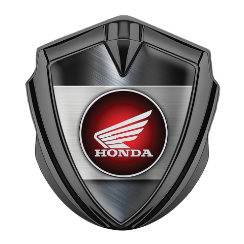 Honda Emblem Aufkleber Autozubehor Graphit Tonfarbe mit Stahlplatte und Rundes Logo