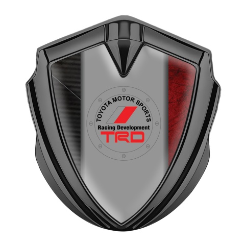 Toyota Emblem Aufkleber Autozubehor Graphit Tonfarbe mit Zweifarbige Basis und TRD Logo