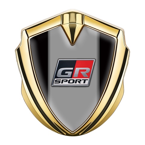 Toyota Gr Seitenflugel Emblem Aufkleber Goldtonfarbe mit Schwarz Version und Sport Logo