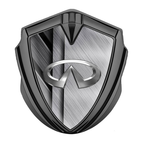 Infiniti Selbstklebendes Metallaufkleber Emblem Graphit Tonfarbe mit Gemischte Metallplatten Version