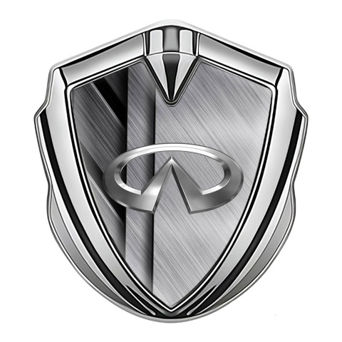 Infiniti Selbstklebendes Metallaufkleber Emblem Silbertonfarbe mit Gemischte Metallplatten Version