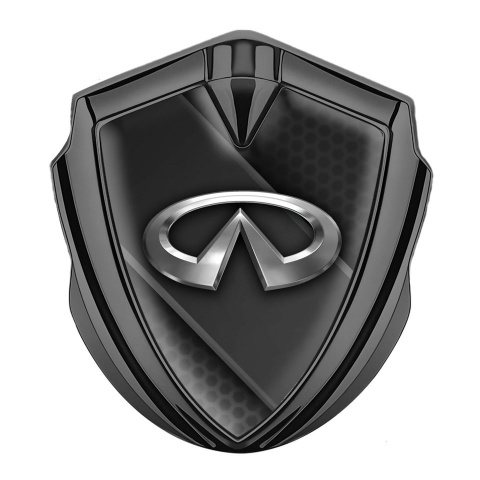 Infiniti Seitenflugel Emblem Aufkleber Graphit Tonfarbe mit Dunkler Balken Design Basis