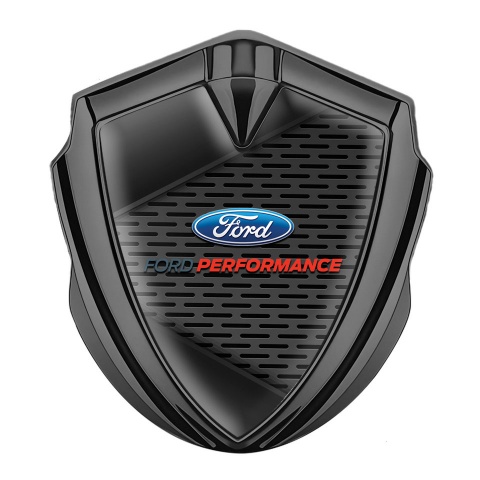 Ford Performance Emblem Aufkleber Autozubehor Graphit Tonfarbe mit Dunkle Mesh Carbon Elemente
