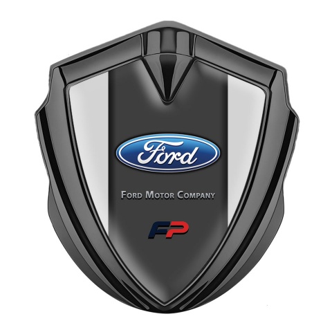Ford FP Seitenflugel Emblem Aufkleber Graphit Tonfarbe mit Grau Basis Version