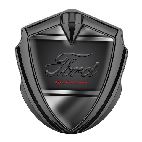 Ford Bodyside Emblem Self Adhesive Graphite Steel Elements Dark Logo Design