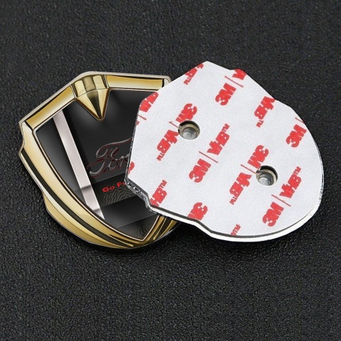 Ford Emblem Aufkleber Autozubehor Goldtonfarbe mit 3D Design