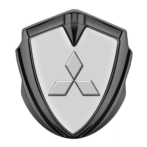 Mitsubishi Emblem Aufkleber Autozubehor Graphit Tonfarbe Grau Auflage