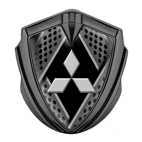 Mitsubishi Selbstklebendes Metallaufkleber Emblem Graphit Tonfarbe Metall Elemente Basis Design