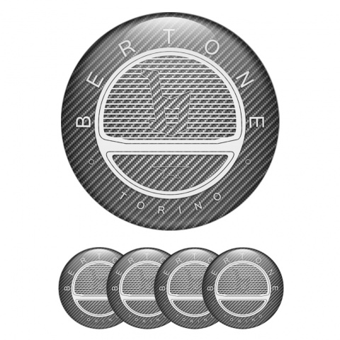 Opel Bertone Wheel Emblem for Center Caps Light Carbon