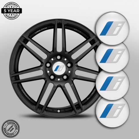 BMW Emblem for Center Wheel Caps White Electric Series