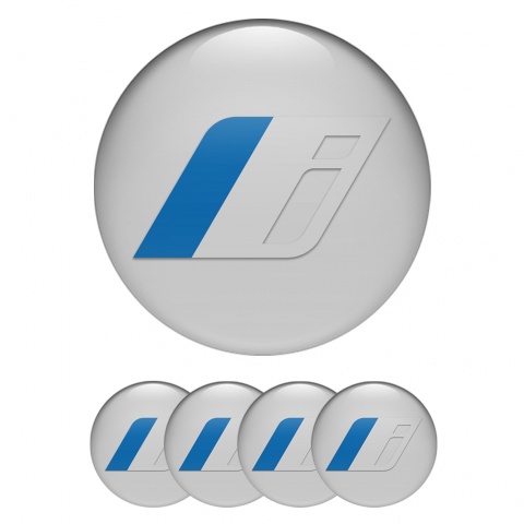 BMW Emblems for Center Wheel Caps Grey Electric Series