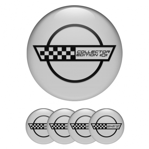 Chevrolet Emblems for Center Wheel Caps Grey Collectors Edition
