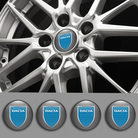 Dacia Wheel Emblem for Center Caps Carbon Glacial Shield