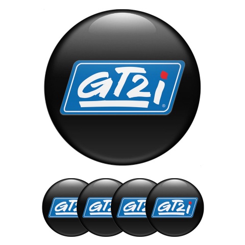 Wheel Gt2i Emblem for Center Caps Black Blue White Logo