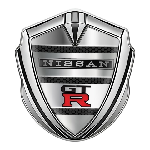 Nissan GTR Emblem Aufkleber Autozubehor Silbertonfarbe Metallstreifen Basis Stil