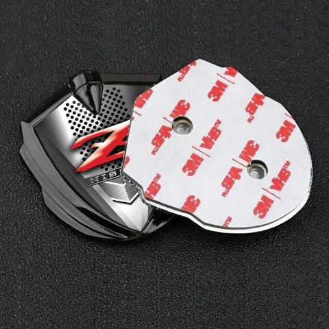 Nissan Z Abzeichen selbstklebend Graphit Tonfarbe 3D metall Design