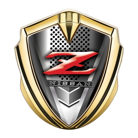 Nissan Z Abzeichen selbstklebend Goldtonfarbe 3D metall Design