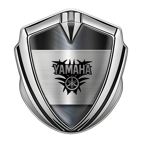 Yamaha Emblem Aufkleber Autozubehor Silbertonfarbe Metallfliese design