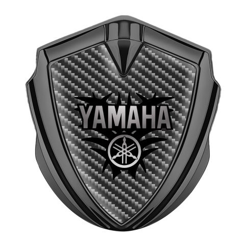 Yamaha  Emblem Abzeichen Graphit Tonfarbe Dunkles carbon Version