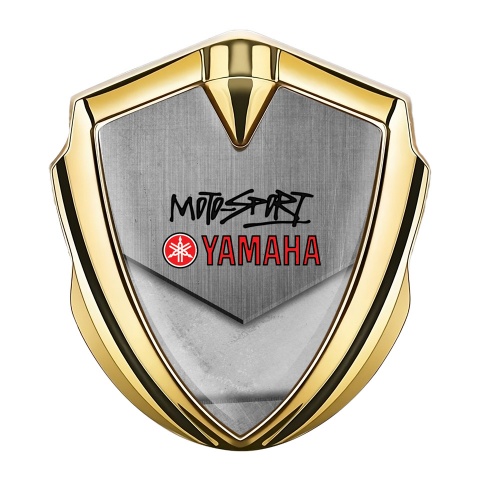 Yamaha Emblem Aufkleber Autozubehor Goldtonfarbe Stein Basis mit motorsport Logo